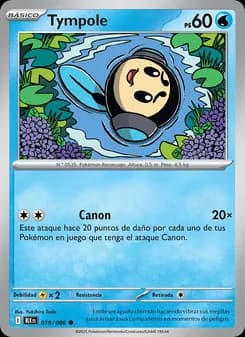 Tympole card in Spanish