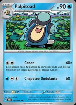 Palpitoad card in Spanish
