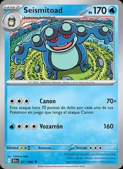 Seismitoad card in Spanish
