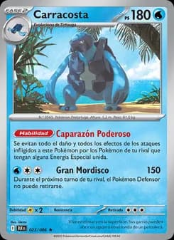Carracosta card in Spanish