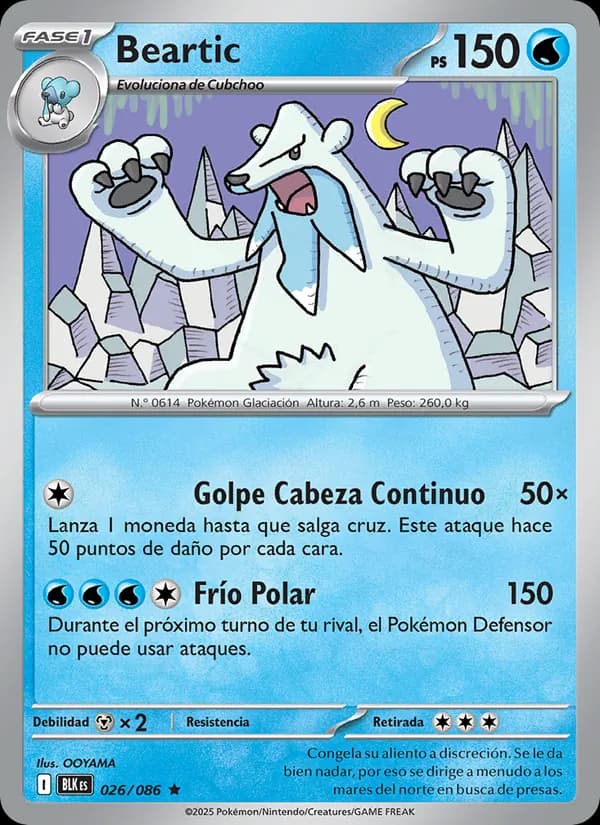 Beartic card in Spanish