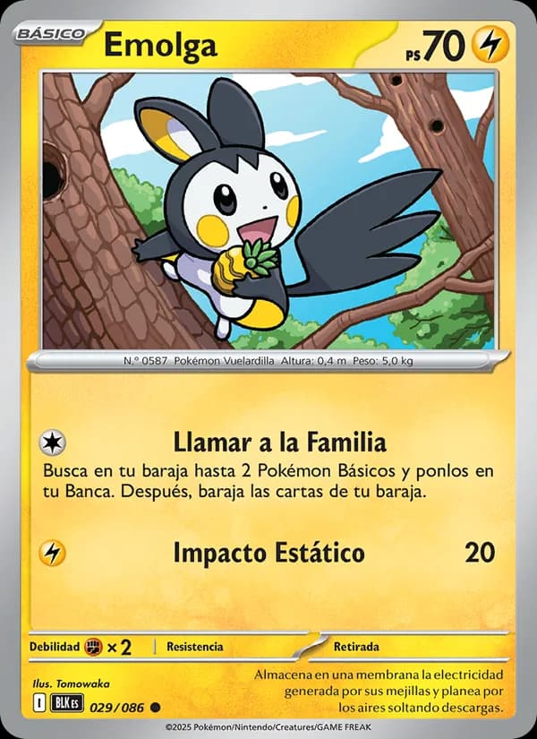 Emolga card in Spanish