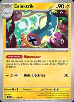 Eelektrik card in Spanish