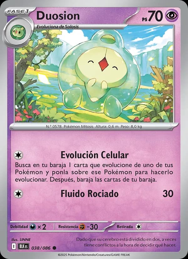 Duosion card in Spanish