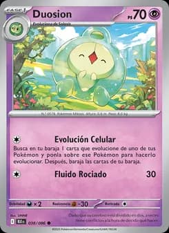 Duosion card in Spanish
