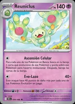 Reuniclus card in Spanish