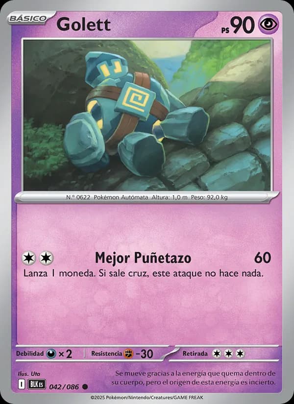 Golett card in Spanish