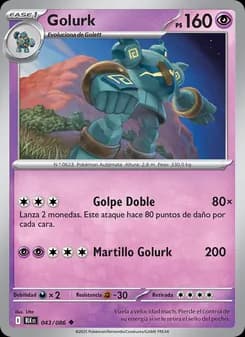 Golurk card in Spanish