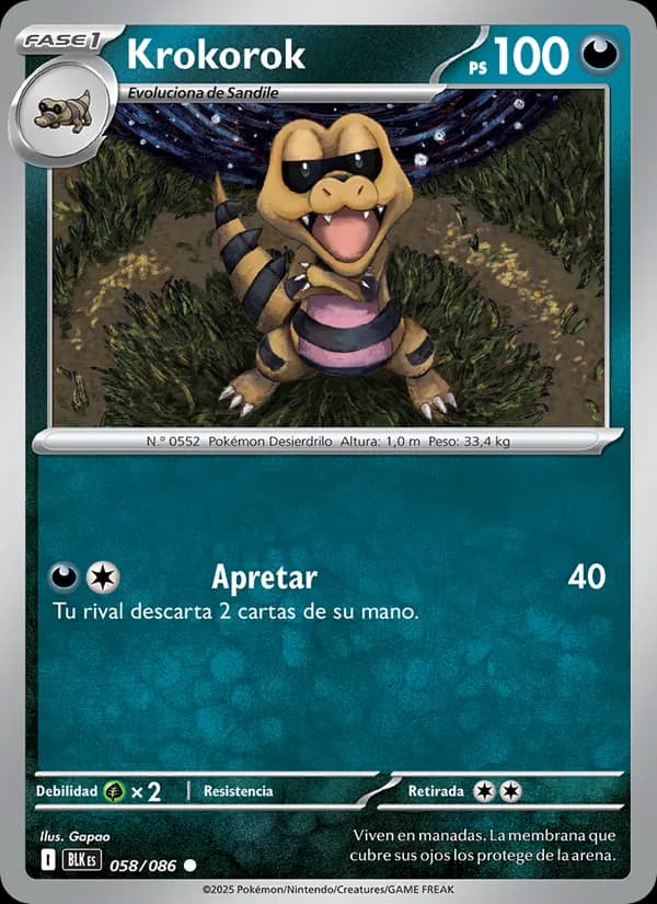 Krokorok card in Spanish