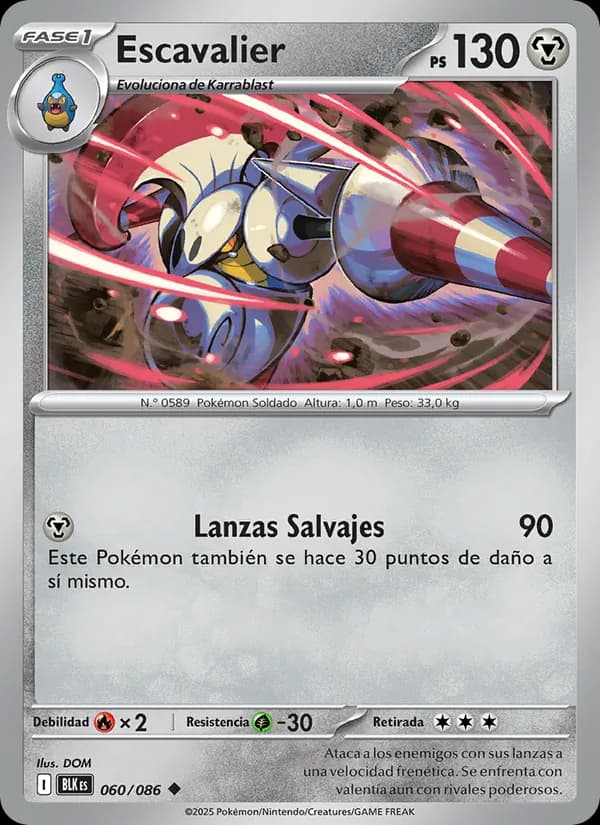Escavalier card in Spanish