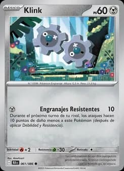 Klink card in Spanish