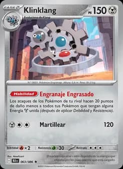 Klinklang card in Spanish
