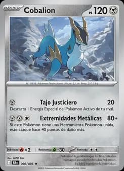 Cobalion card in Spanish