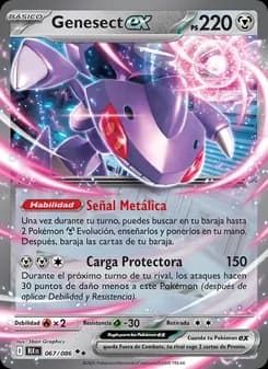 Genesect ex card in Spanish