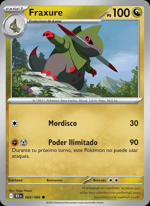 Fraxure card in Spanish