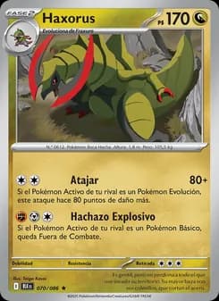 Haxorus card in Spanish