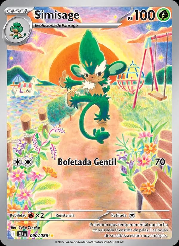 Simisage card in Spanish
