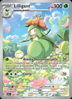 Lilligant card in Spanish