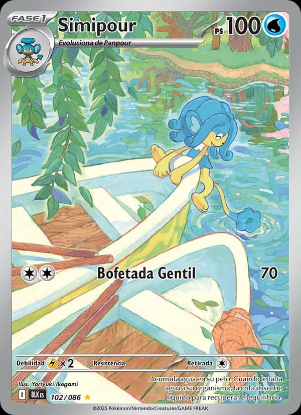 Simipour card in Spanish