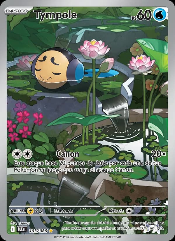 Tympole card in Spanish