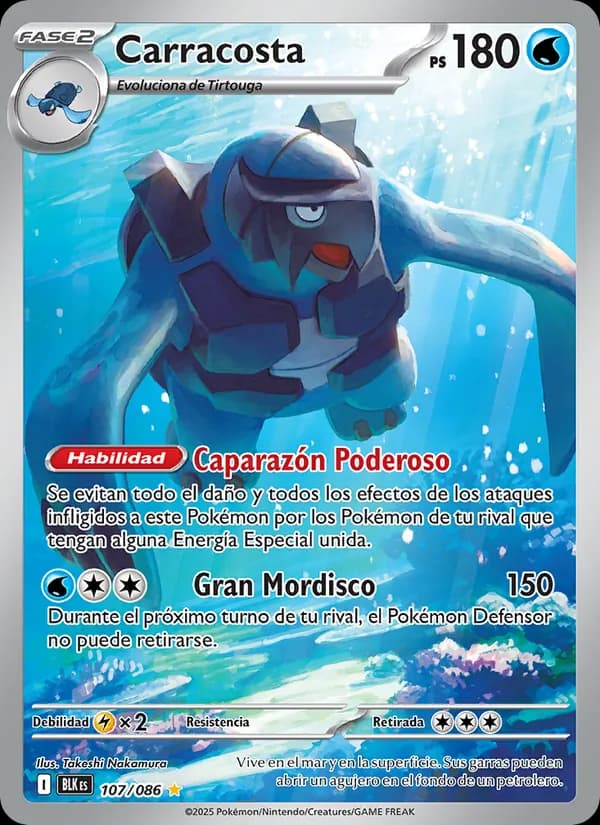 Carracosta card in Spanish