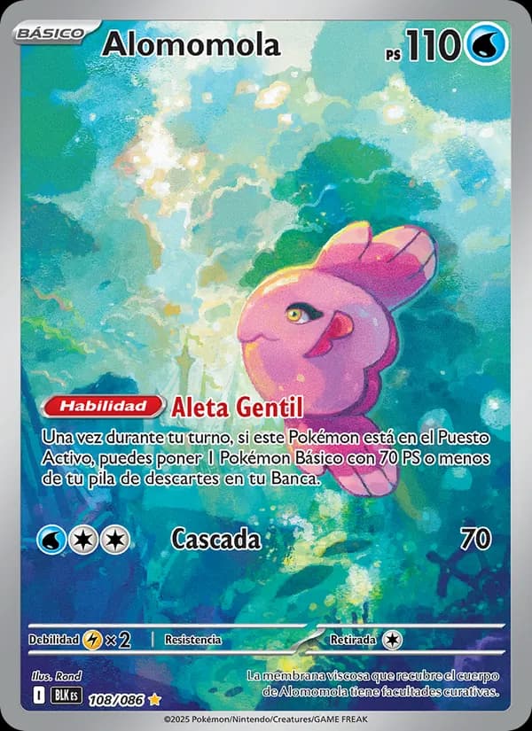 Alomomola card in Spanish