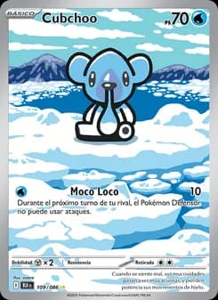 Cubchoo card in Spanish