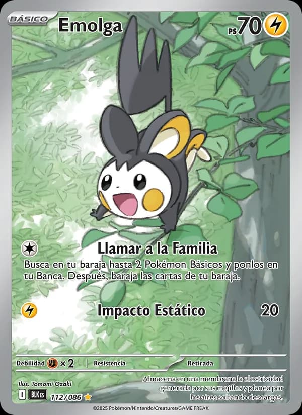 Emolga card in Spanish