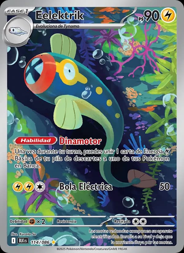 Eelektrik card in Spanish