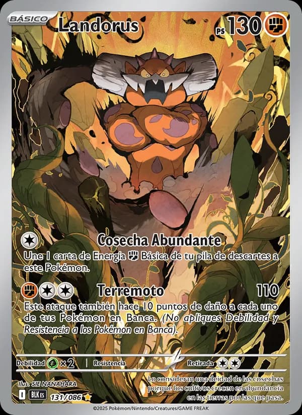 Landorus card in Spanish