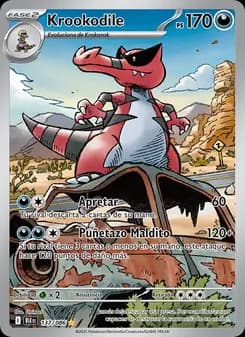 Krookodile card in Spanish