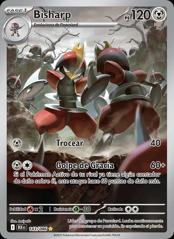 Bisharp card in Spanish