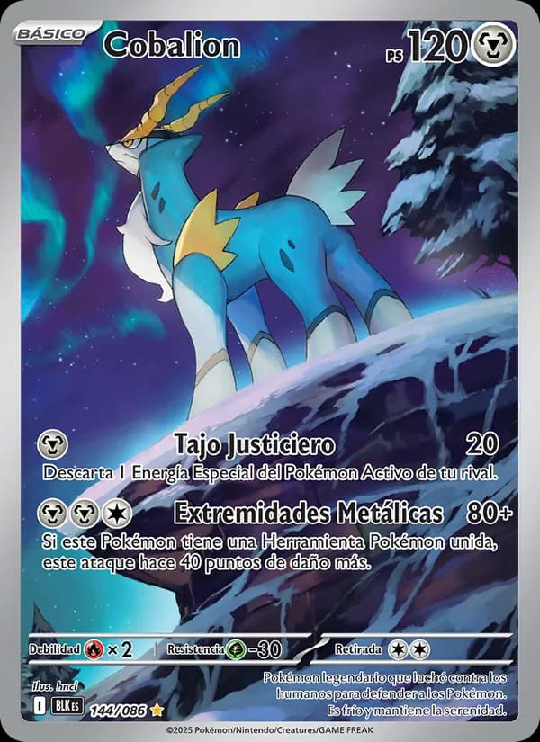 Cobalion card in Spanish