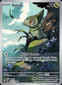 Axew card in Spanish
