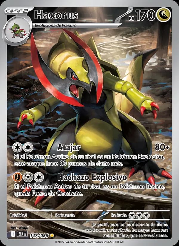 Haxorus card in Spanish
