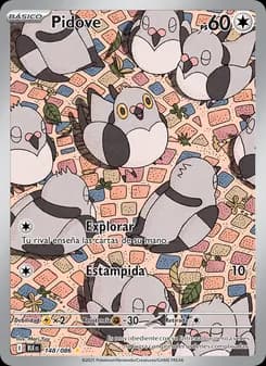 Pidove card in Spanish