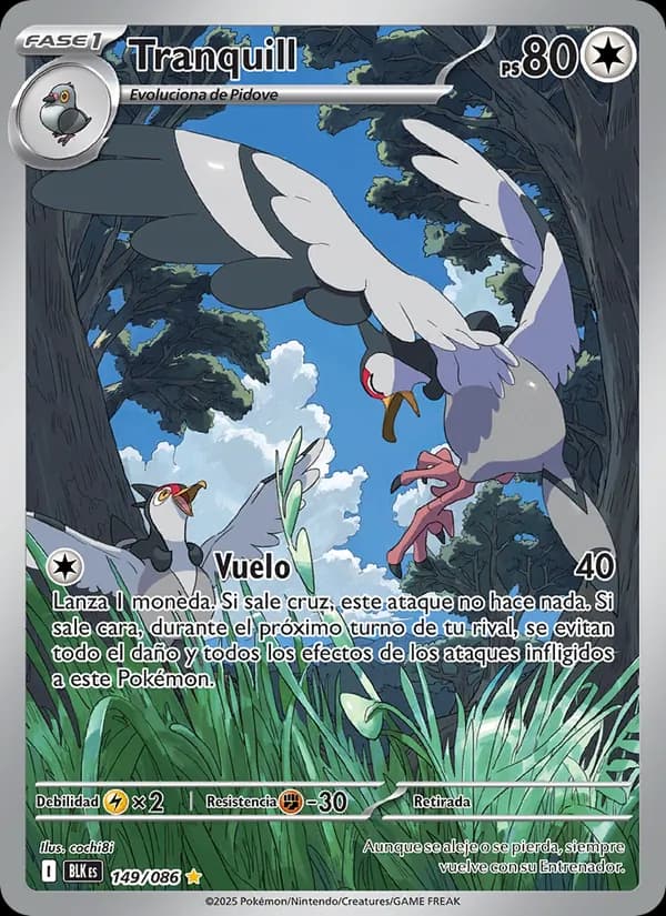 Tranquill card in Spanish