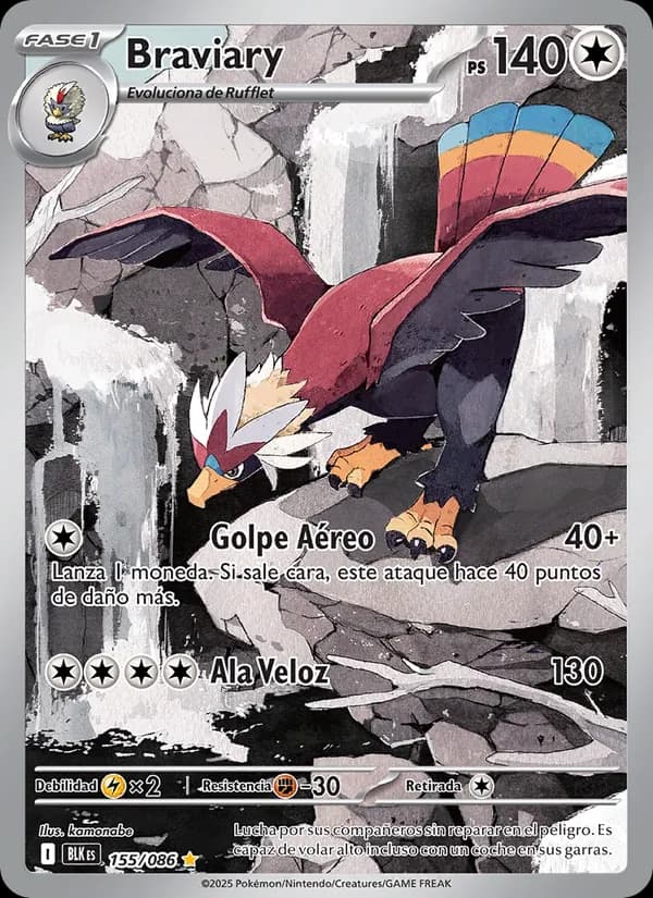 Braviary card in Spanish