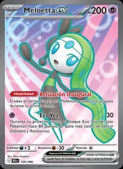 Meloetta ex card in Spanish