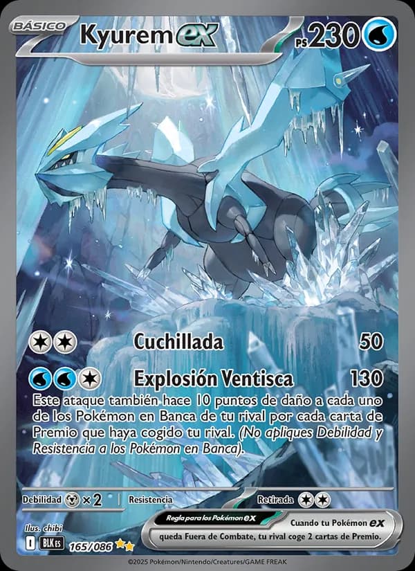 Kyurem ex card in Spanish