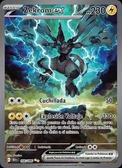 Zekrom ex card in Spanish