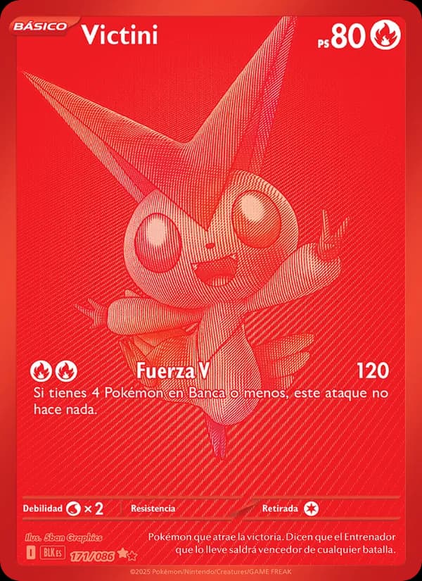 Victini card in Spanish