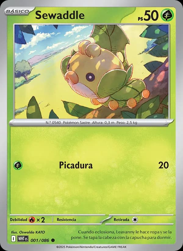 Sewaddle card in Spanish