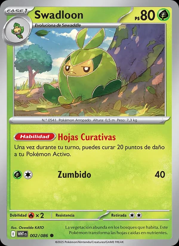 Swadloon card in Spanish