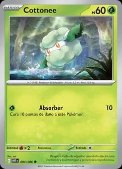Cottonee card in Spanish