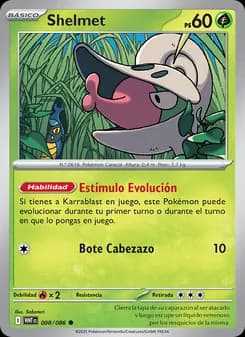 Shelmet card in Spanish