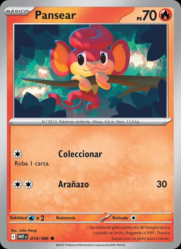 Pansear card in Spanish