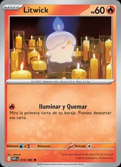 Litwick card in Spanish