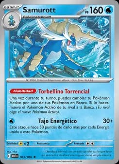 Samurott card in Spanish