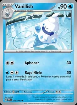 Vanillish card in Spanish